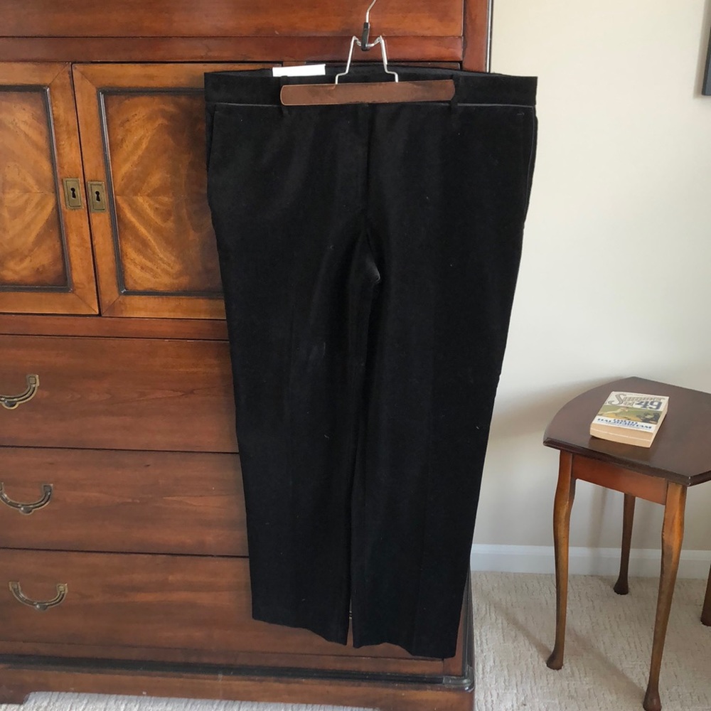 Black Velvet New Ann Taylor Pants Size 14